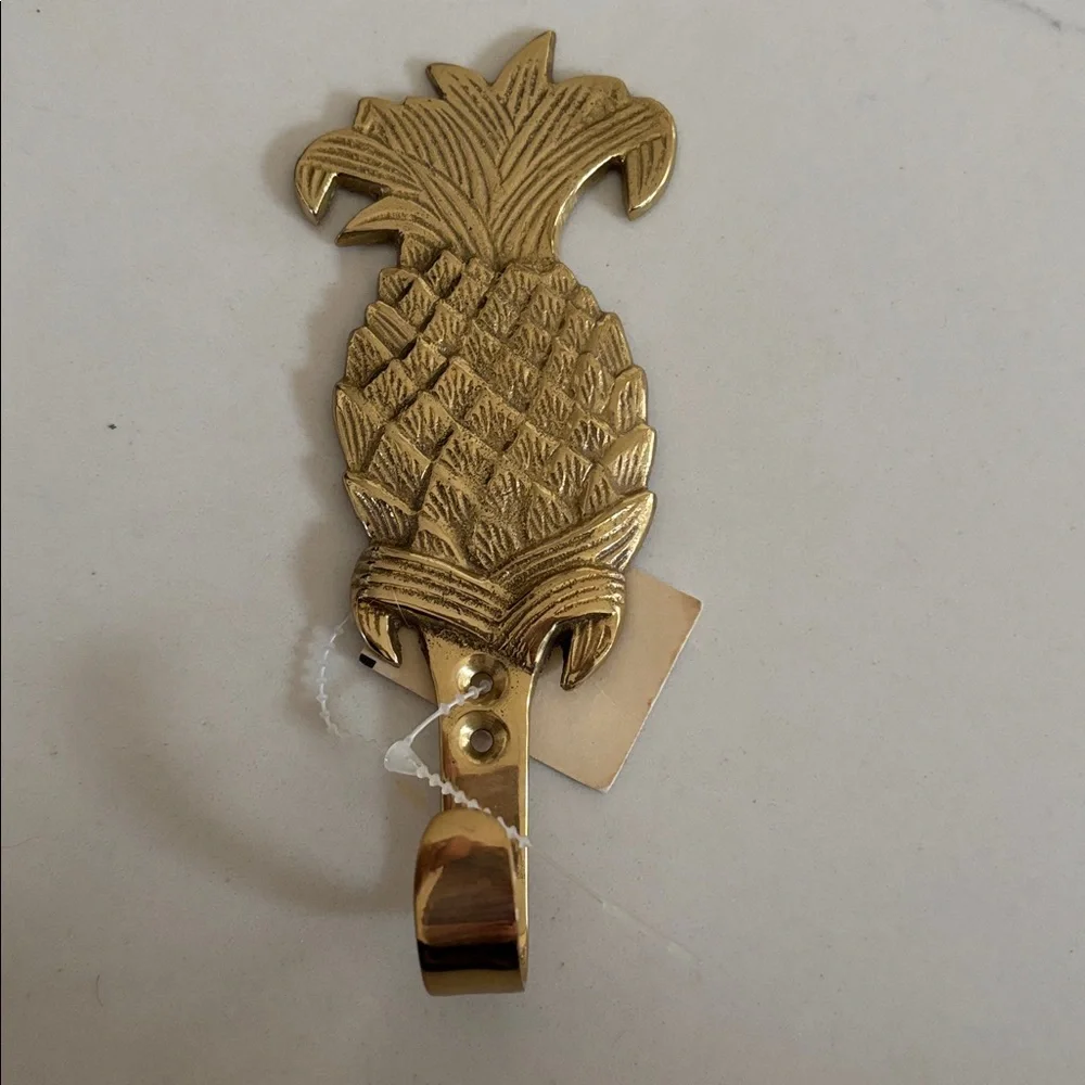 Pineapple Lacquered Brass Home Decor Wall Hook